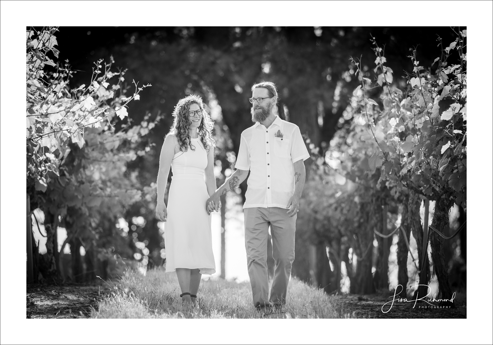 Whitney and Spencer celebrate their marriage at Sierra Vista Vineyards