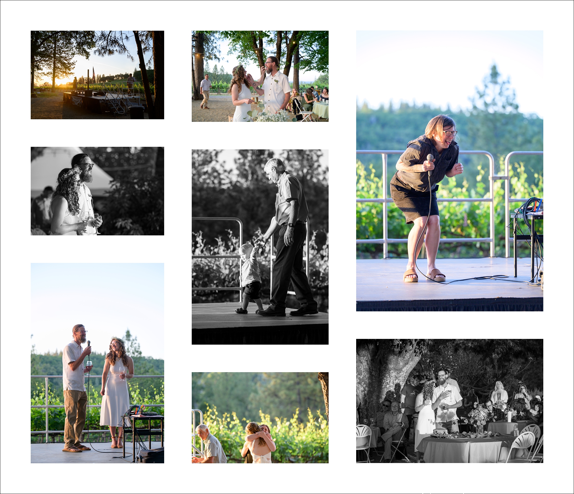 Whitney and Spencer celebrate their marriage at Sierra Vista Vineyards